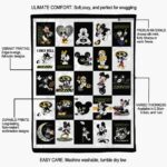 missouri tigers mickey minnie black white blanket new arrival