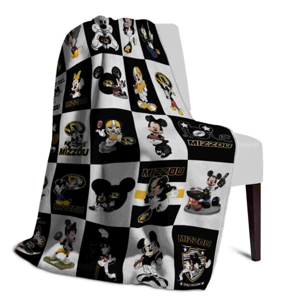 missouri tigers mickey minnie black white blanket top rated