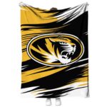 missouri tigers paint streaks black white blanket best selling