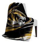 missouri tigers paint streaks black white blanket best selling