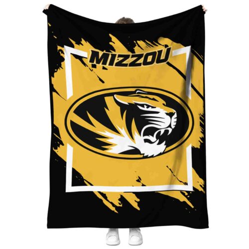 missouri tigers splatter effect black blanket best selling