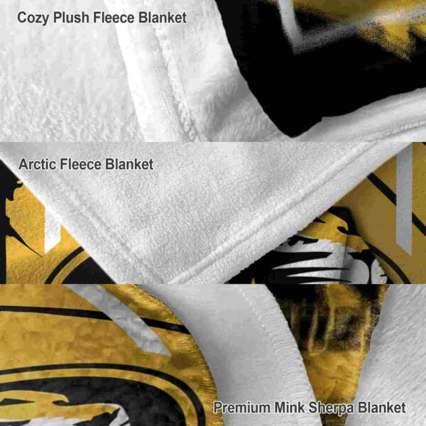 missouri tigers splatter effect black blanket premium grade