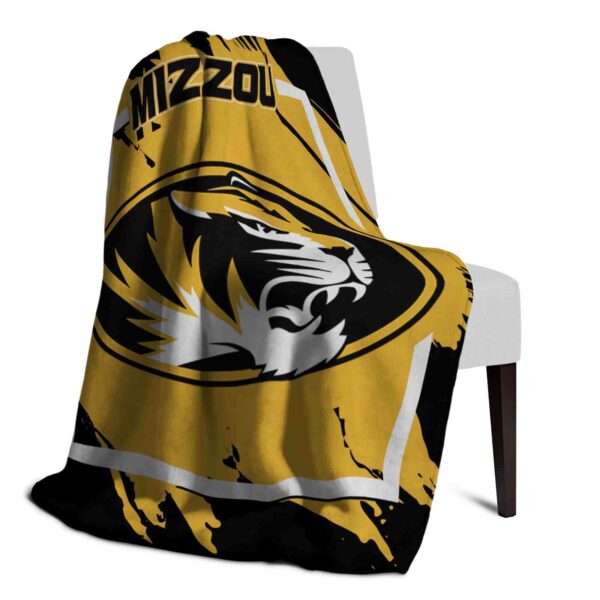 missouri tigers splatter effect black blanket top rated