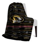 missouri tigers striped pattern black blanket top rated