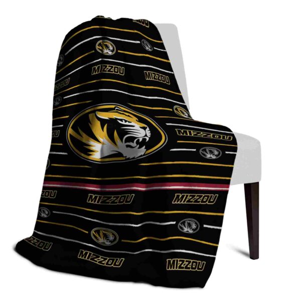 missouri tigers striped pattern black blanket top rated