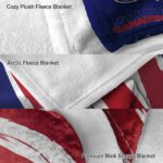 montreal canadiens brushstrokes red white blanket best selling