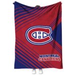 montreal canadiens diagonal stripes red blanket best selling