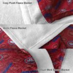montreal canadiens diehard fans red blanket premium grade