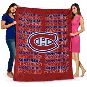 montreal canadiens fan pride red blanket fashion forward