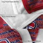 montreal canadiens fan pride red blanket premium grade