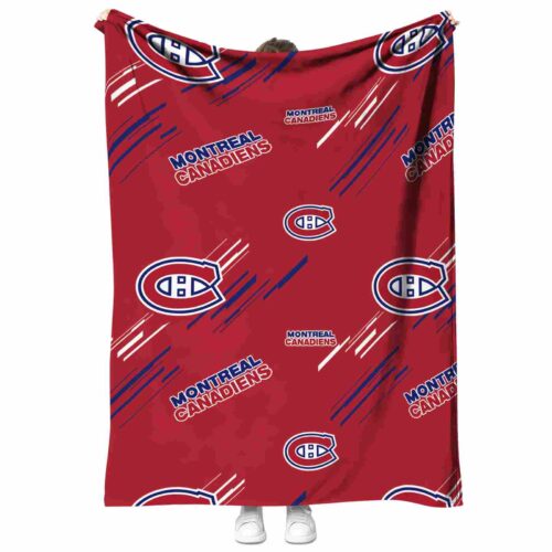 montreal canadiens fan spirit red blanket best selling