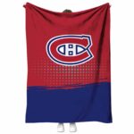 montreal canadiens gradient dots red blanket best selling