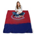montreal canadiens gradient dots red blanket best selling