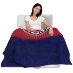 montreal canadiens gradient dots red blanket best selling