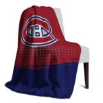 montreal canadiens gradient dots red blanket best selling