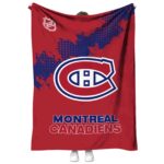 montreal canadiens grunge texture red blanket best selling