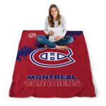 montreal canadiens grunge texture red blanket high quality