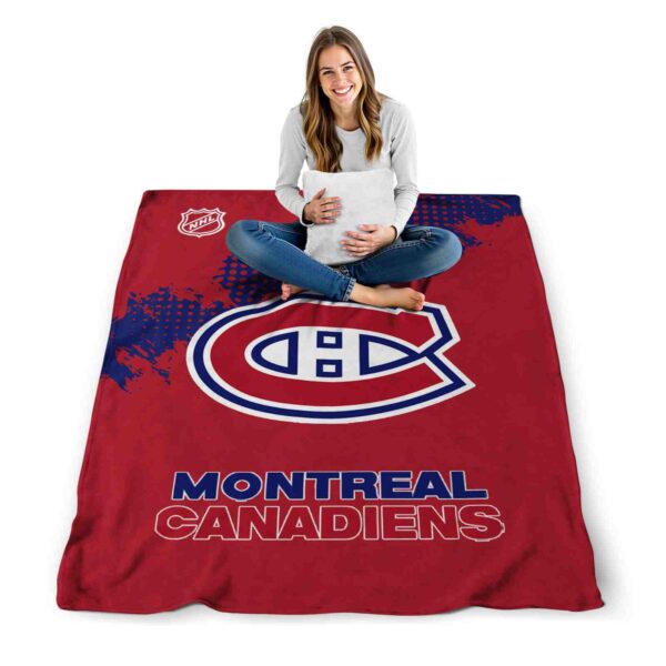 montreal canadiens grunge texture red blanket high quality