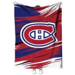 montreal canadiens paint streaks red white blanket best selling