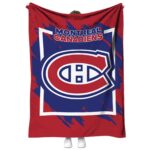 montreal canadiens splatter effect red blanket best selling