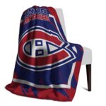 montreal canadiens splatter effect red blanket best selling
