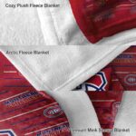 montreal canadiens striped pattern red blanket best selling