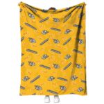 nashville predators diehard fans gold blanket best selling