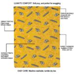 nashville predators diehard fans gold blanket best selling