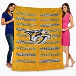 nashville predators fan pride gold blanket best selling