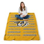 nashville predators fan pride gold blanket best selling