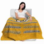 nashville predators fan pride gold blanket best selling