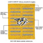 nashville predators fan pride gold blanket best selling
