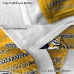 nashville predators fan pride gold blanket best selling