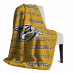 nashville predators fan pride gold blanket best selling