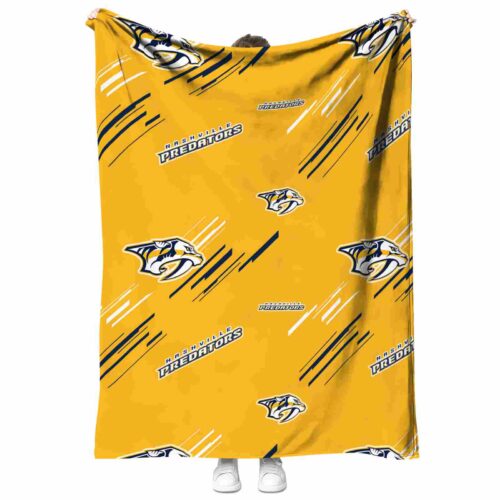nashville predators fan spirit gold blanket best selling