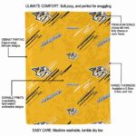 nashville predators fan spirit gold blanket best selling