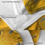 nashville predators fan spirit gold blanket best selling