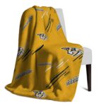 nashville predators fan spirit gold blanket best selling