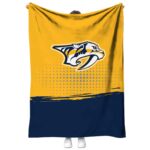 nashville predators gradient dots gold blanket best selling