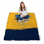nashville predators gradient dots gold blanket best selling