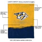 nashville predators gradient dots gold blanket best selling