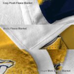 nashville predators gradient dots gold blanket best selling