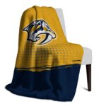 nashville predators gradient dots gold blanket best selling