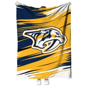 nashville predators paint streaks gold white blanket best selling