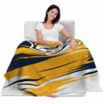 nashville predators paint streaks gold white blanket best selling