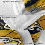 nashville predators paint streaks gold white blanket best selling