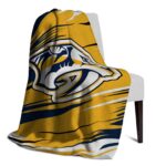 nashville predators paint streaks gold white blanket best selling