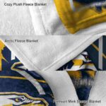 nashville predators splatter effect gold blanket best selling