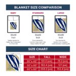 navy midshipmen brushstrokes blue white blanket best selling