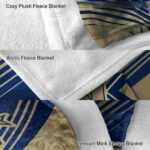 navy midshipmen diagonal stripes blue blanket best selling